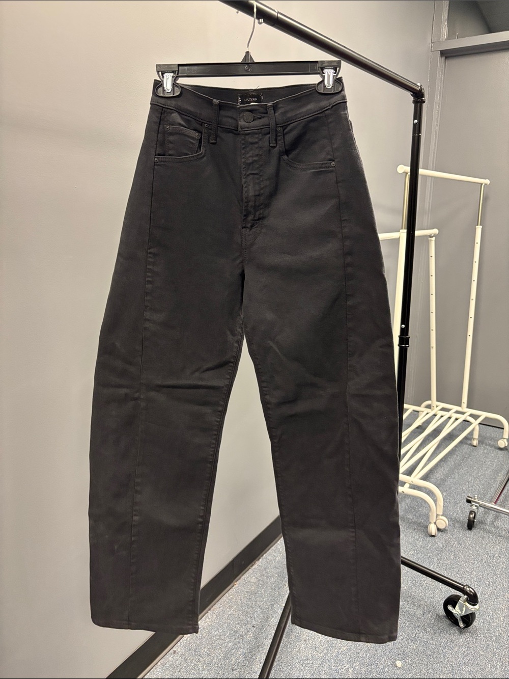 MOTHER Black Straight-Leg Jeans New W/O TAG